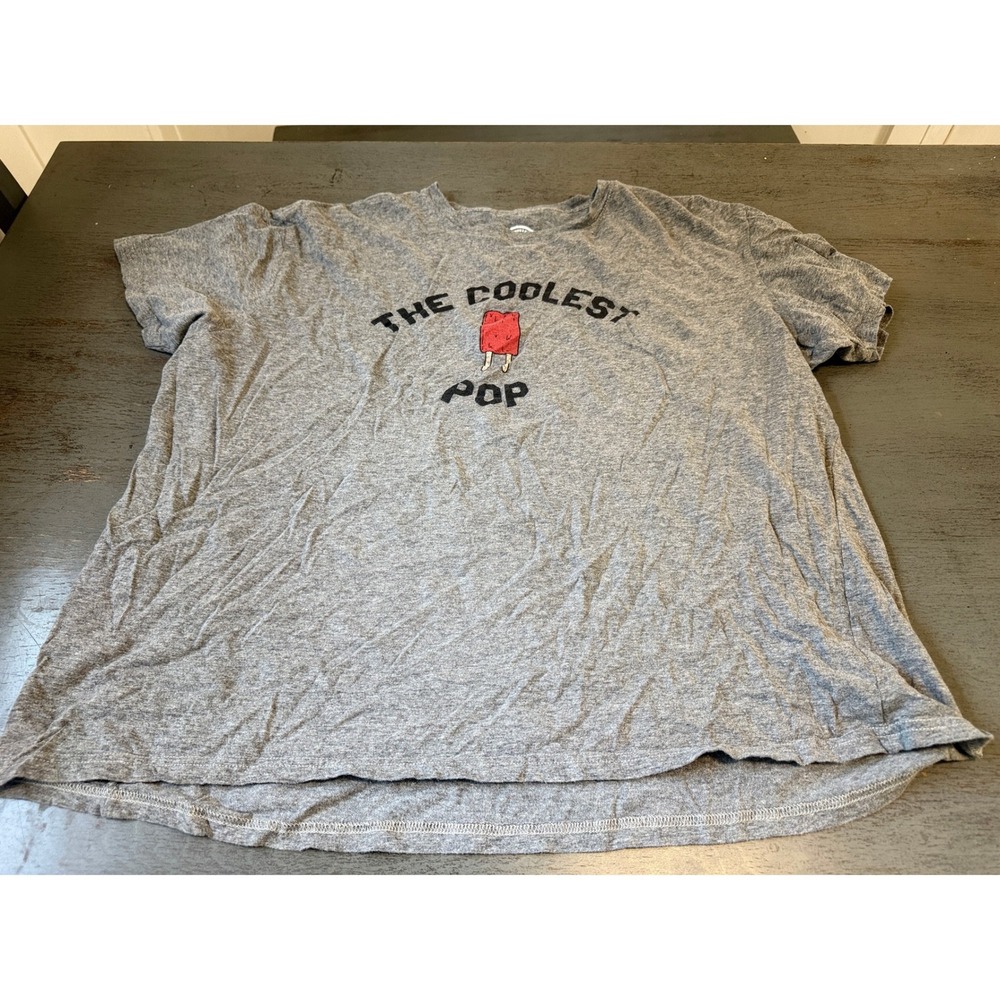 Crazy Dog T-Shirts The Coolest Pop Heather Gray Graphic Tee Mens 2XL Short Slv